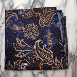 The Tie Bar Paisley Pocket Square